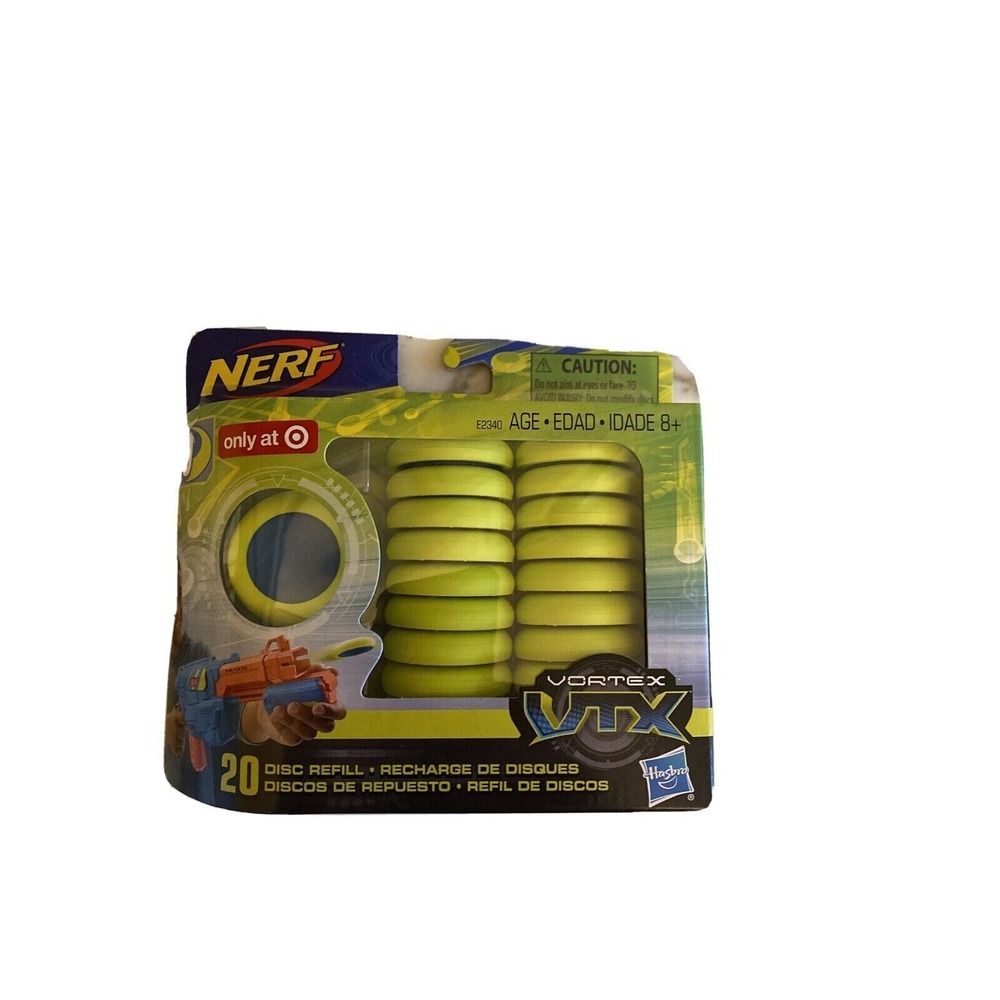 NERF Vortex VTX 20 Disc Refill Round Bullets Target Exclusive‎